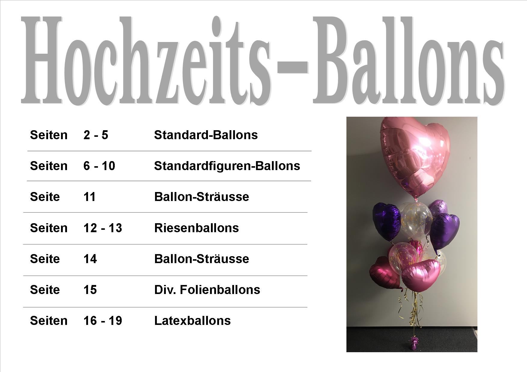 Hochzeits-Ballons Seite 1