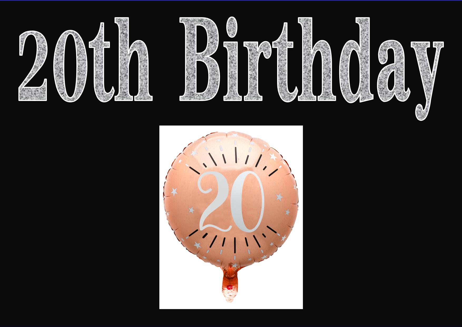 Titel 20th birthday