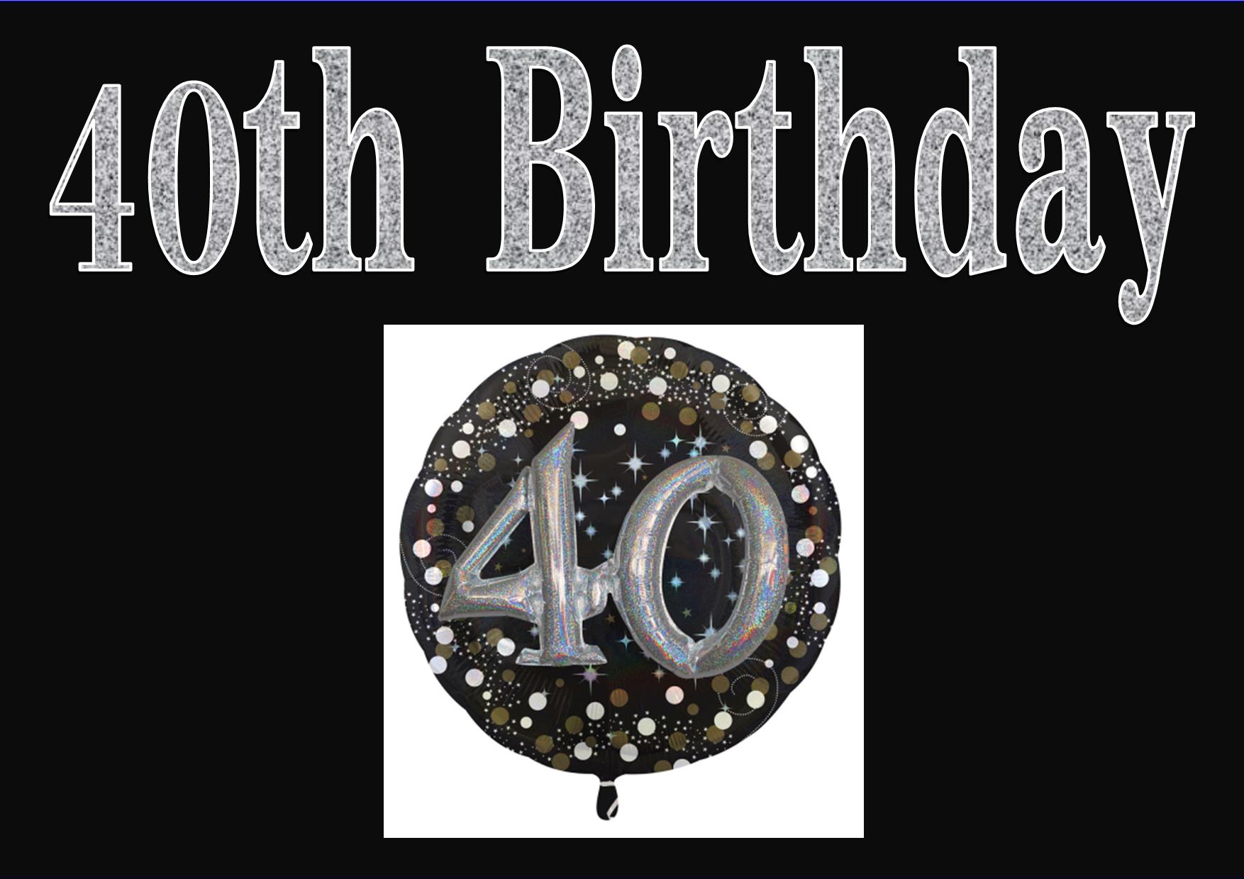 Titel 40th birthday