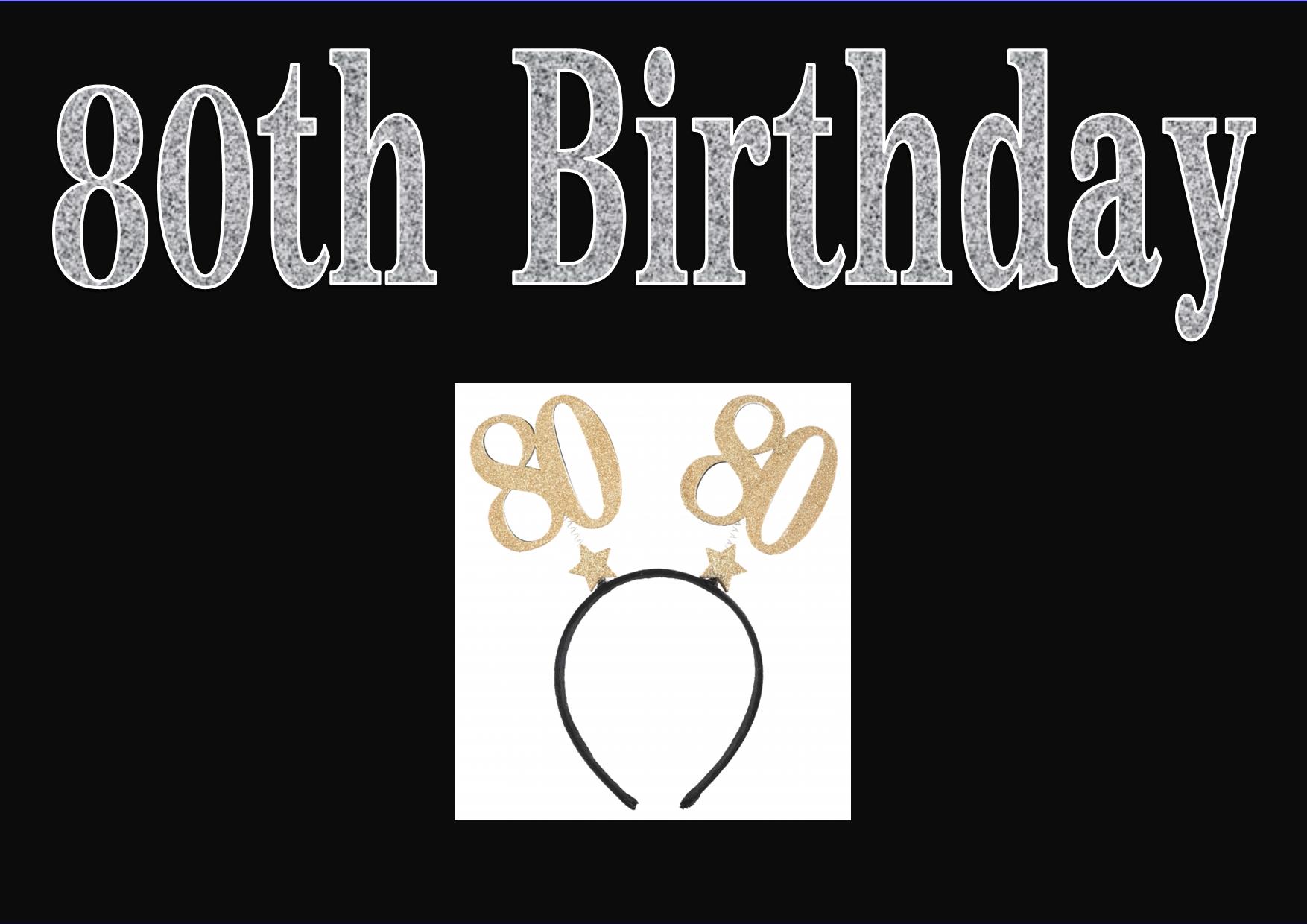 Titel 80th birthday