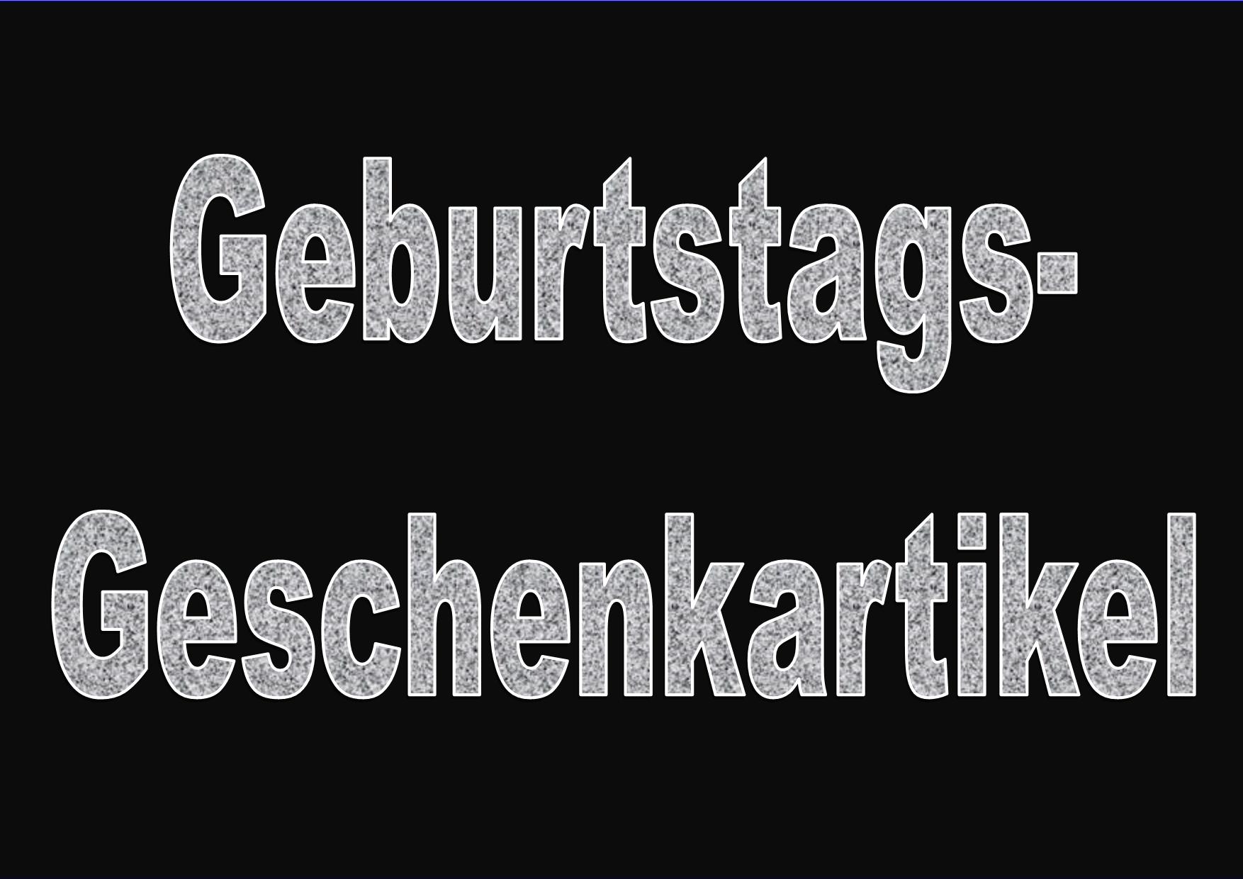 Titel Geburtstag-Geschenkartikel